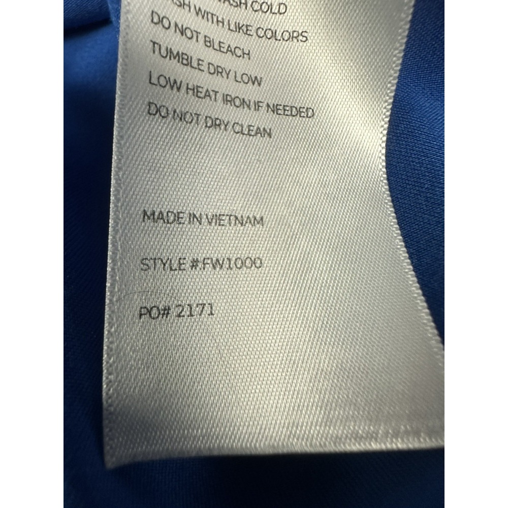 Figs Uniform‎ XXL Womens Blue V Neck Catarina Scrub Top Pocket FW1000 Po #2171 - Picture 7 of 8